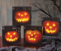 Lighted Jack O'Lantern Small Table Canvas
